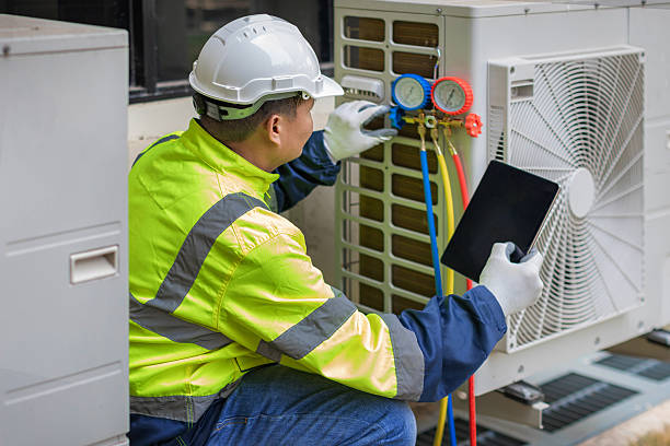 Professional Emergency Hvac technician working in Sheffield, OH